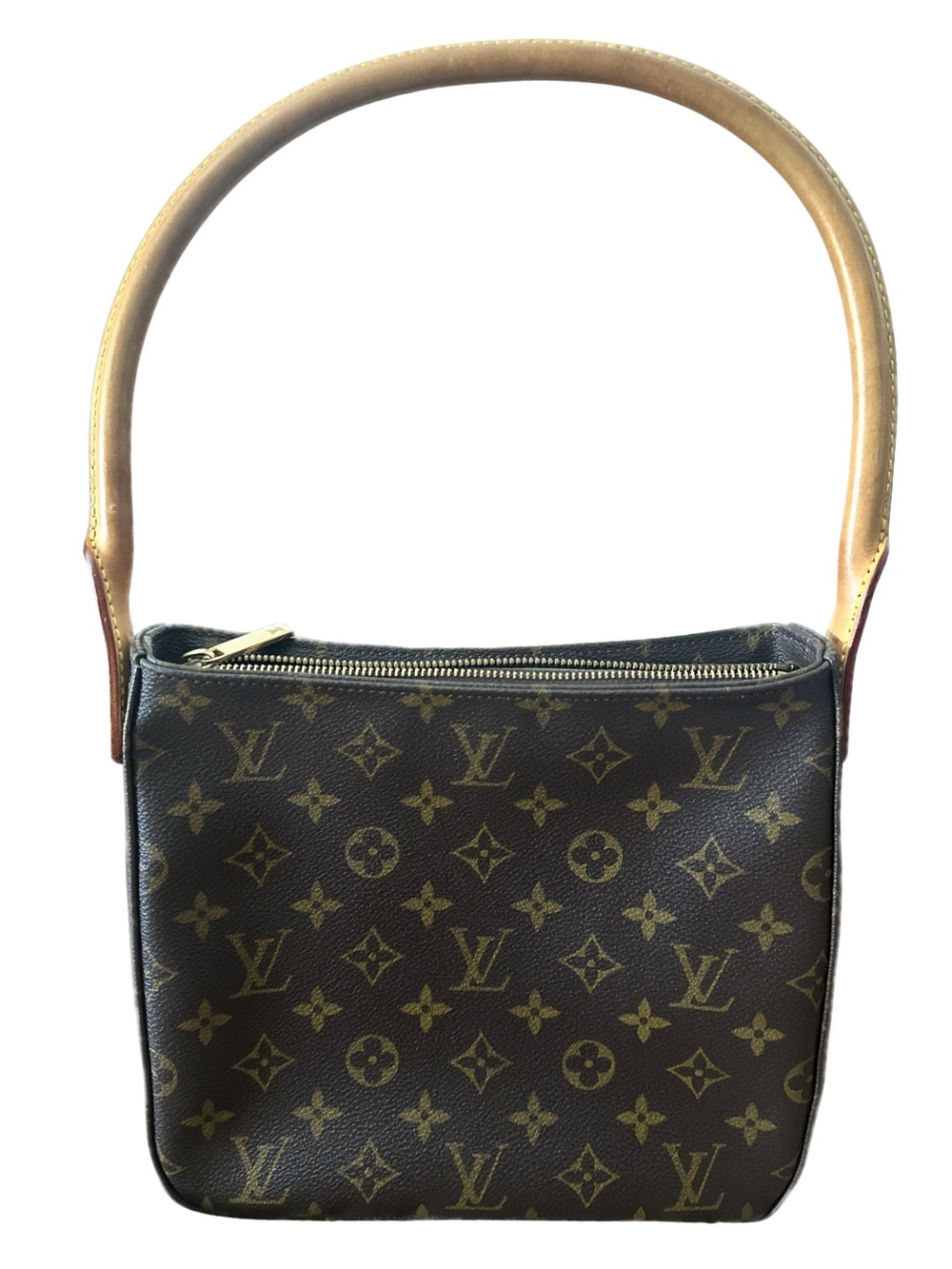 Louis Vuitton coated canvas shoulder bag MM Looping monogram